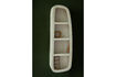 Miniature 3-tier wall shelf in beige marble Veda 6