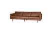 Miniatuur 3-zits bank eco-leder Cognac Rodeo 1