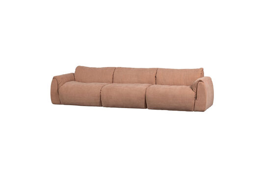 3-zits bank geweven chenille oudroze Baggy Productfoto