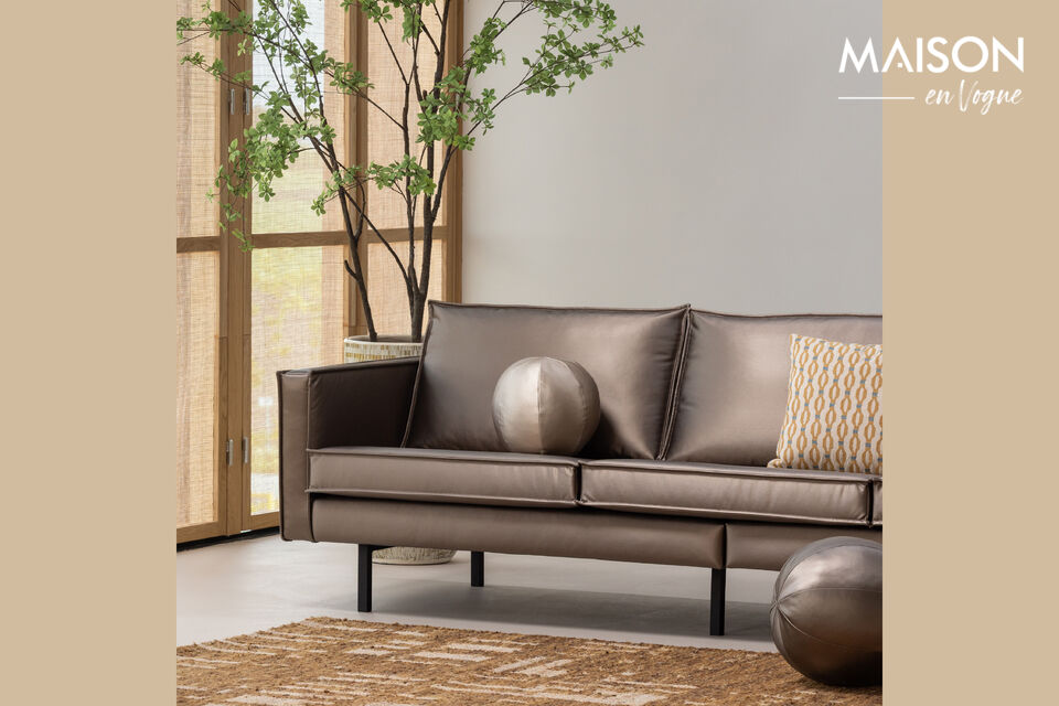 Modern en eigentijds design Onderdeel van de bekende RODEO-serie Bekleed met unieke metallic stof H