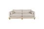 Miniatuur 3-zits bank van beige stof en eiken Blossom Productfoto