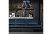 Miniatuur 3-zits bank velvet groenblauw Rodeo 2