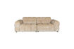 Miniatuur 3-zits beige fluwelen bank Hackman 1