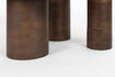 Miniaturansicht 3er-Set Beistelltische aus Marmor und braunem Holz Suki 16