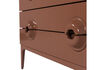 Miniature 4-drawer chest eucalyptus wood old pink MERGE 7
