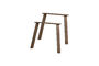Miniature 4-Position Table Leg Oak Cashmere Brown Set of 2 Haarlem Clipped