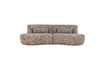 Miniature 4-Seater Half Round Sofa Light Brown Melange BATAVIER 2