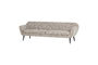 Miniature 4-Seater XL Sofa 230 cm Woven Fabric Brown Melange Rocco Clipped