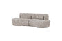 Miniaturansicht 4-Sitzer Halbrundes Sofa Sand Melange Stoff Batavier ohne jede Grenze