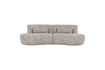 Miniaturansicht 4-Sitzer Halbrundes Sofa Sand Melange Stoff Batavier 2