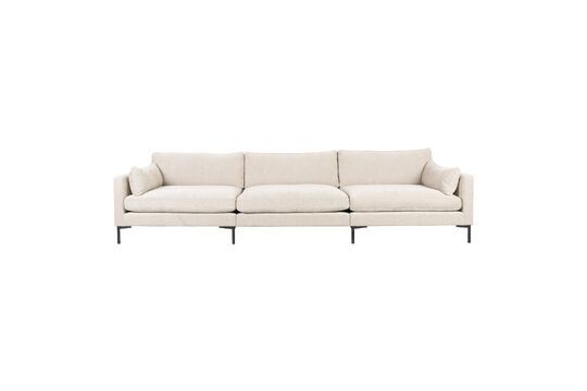 4-Sitzer Sofa aus cremefarbenem Stoff Summer