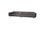Miniaturansicht 4-Sitzer-Sofa XL 372 cm Eco-Leder dunkelgrau STATEMENT ohne jede Grenze