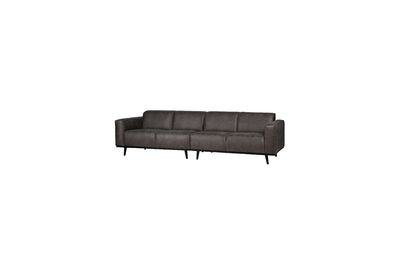 4-zits bank 280 cm Eco-leer Donkergrijs STATEMENT