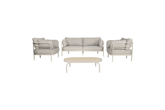 4-zits tuinmeubelset van beige aluminium Vista Lounge Productfoto