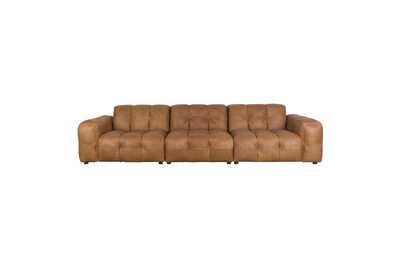 4.5-Seater leather sofa cognac Hackman