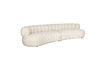 Miniaturansicht 4,5-Sitzer Sofa aus beigem Polyester Duvane 2