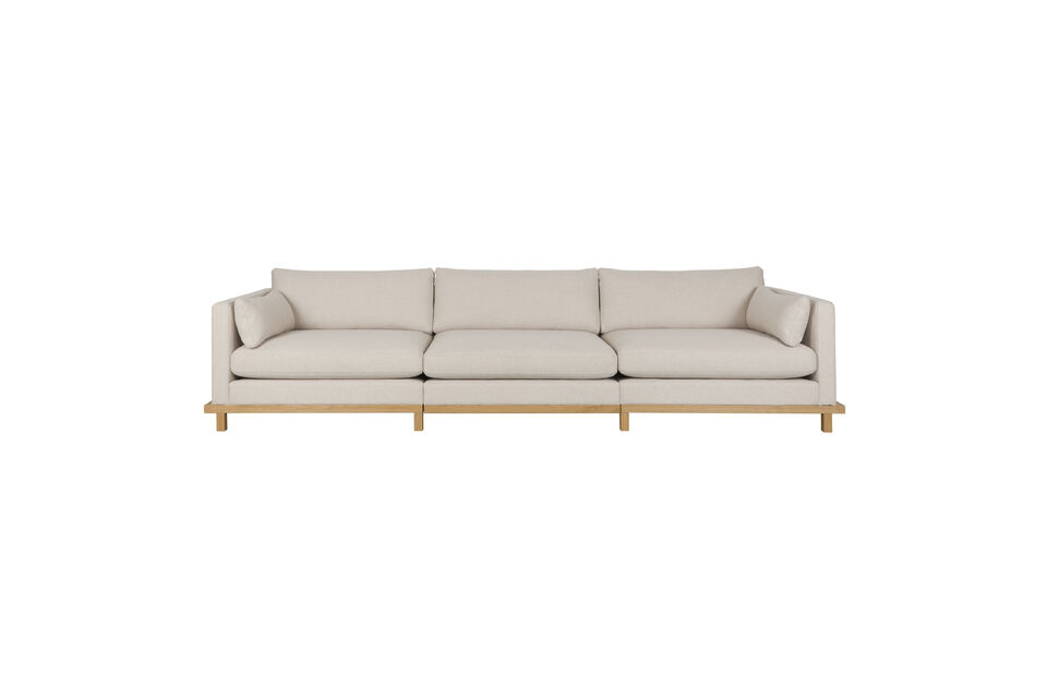 4,5-Sitzer Sofa aus beigem Stoff und Eiche Blossom Zuiver