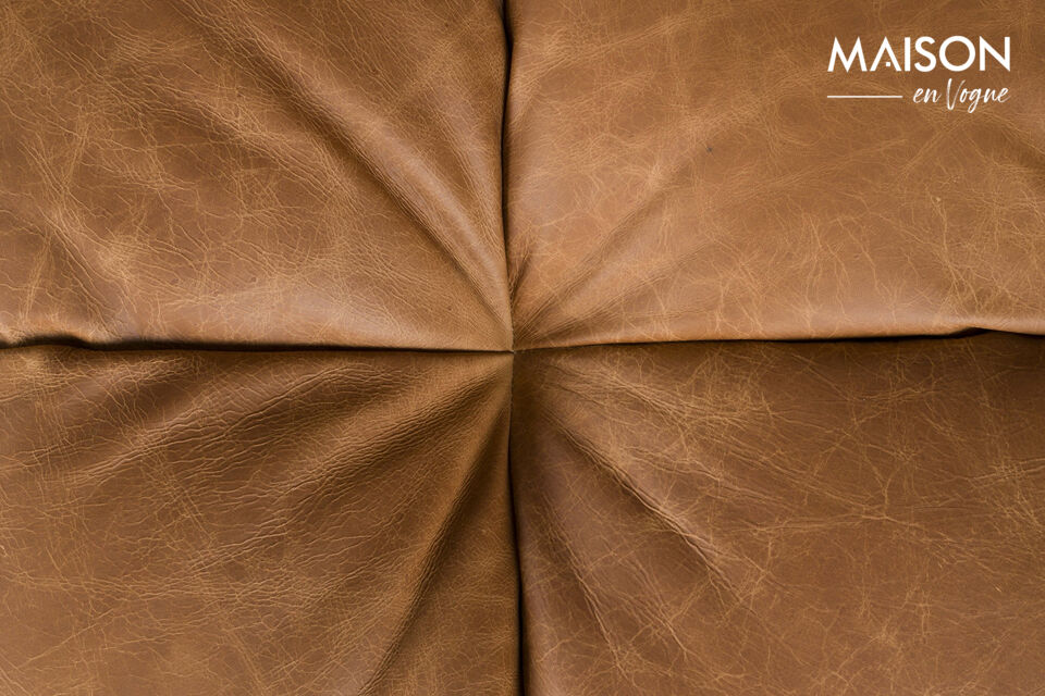 4,5-Sitzer Sofa aus Leder cognac Hackman - 8
