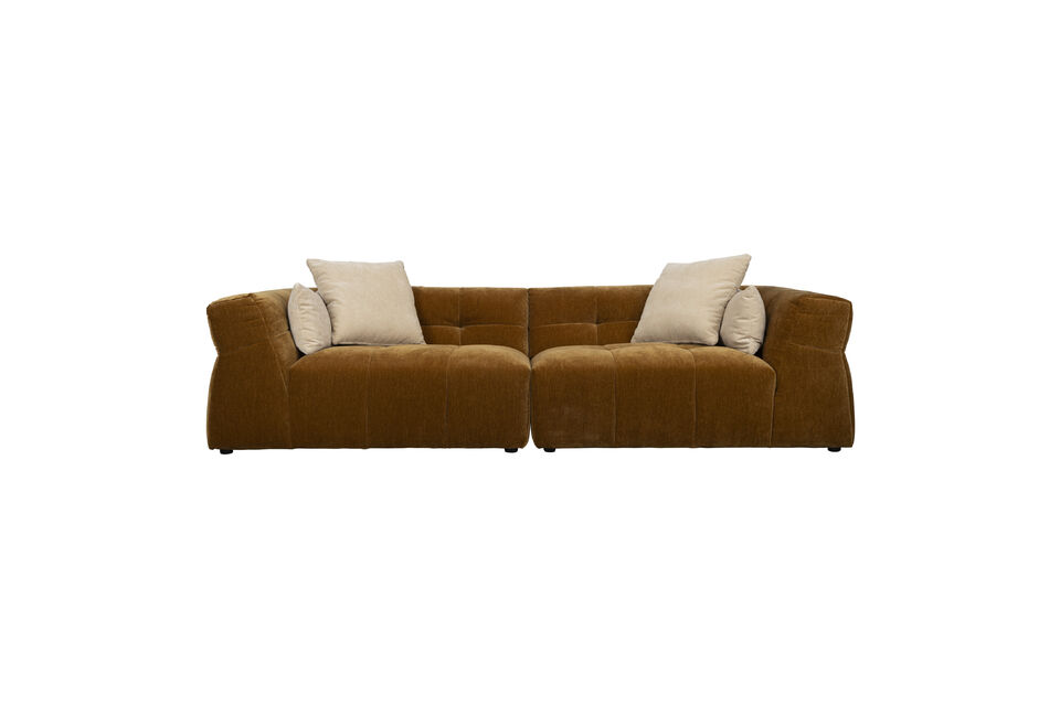 4,5-Sitzer Sofa ockerfarben Hodge DutchBone