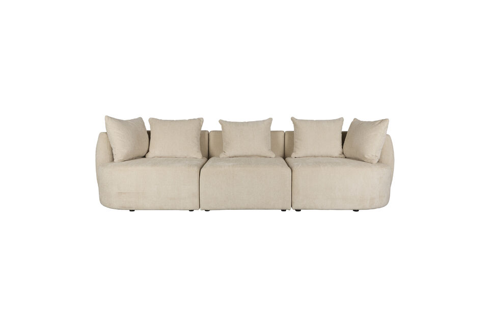 4,5-Sitzer Stoffsofa creme Rocca DutchBone