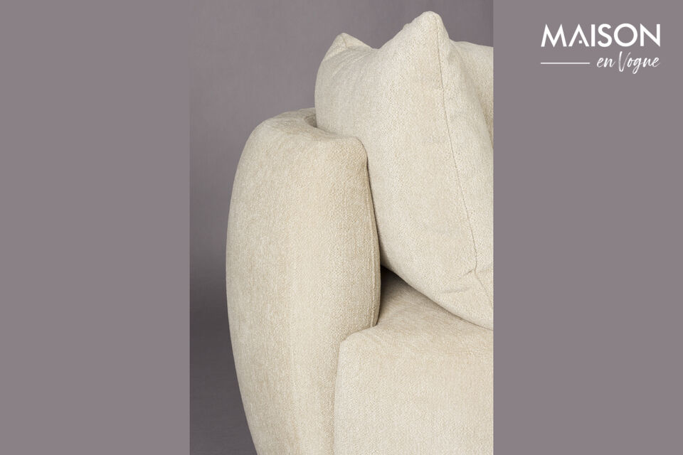 4,5-Sitzer Stoffsofa creme Rocca - 9
