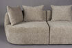 Miniatuur 4,5-zits bank in beige stof Rocca 7