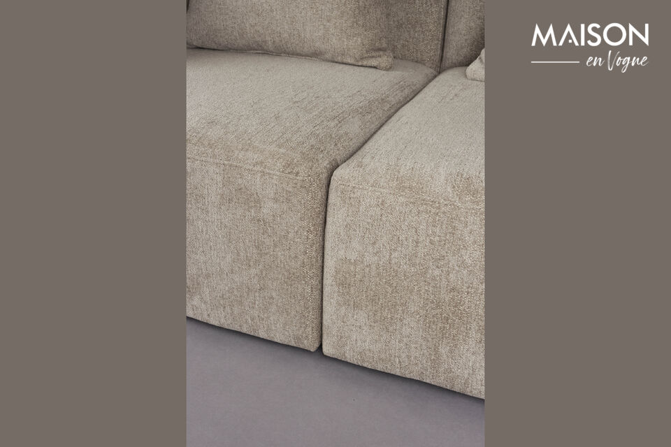4,5-zits bank in beige stof Rocca - 7