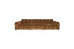 Miniatuur 4,5-zits bank in cognac velours Hackman 1