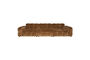 Miniatuur 4,5-zits bank in cognac velours Hackman Productfoto