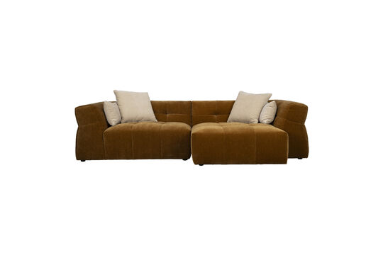 4,5-zits bank met chaise longue rechts okergeel Hodge