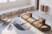 Miniature 5-seater sofa in green fabric Hunter 4