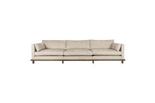 5-zitsbank van beige stof Blossom