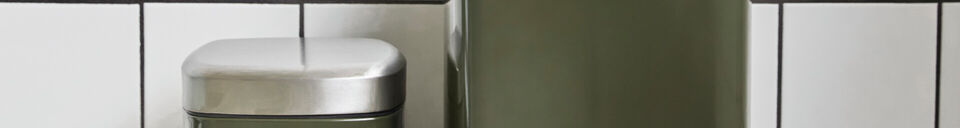 Material Details 6 L Steel Bin Deep Green HDSort
