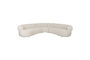 Miniature 7-seater beige sofa Duvane Clipped