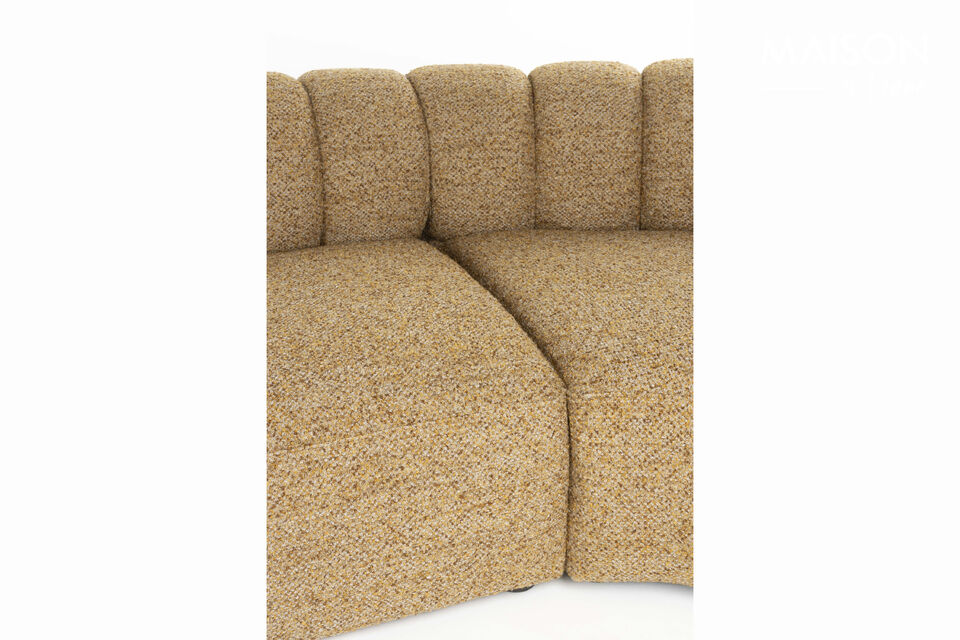 7-seater fabric sofa brown Duvane - 6