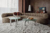 Miniature 7-seater fabric sofa brown Duvane 2
