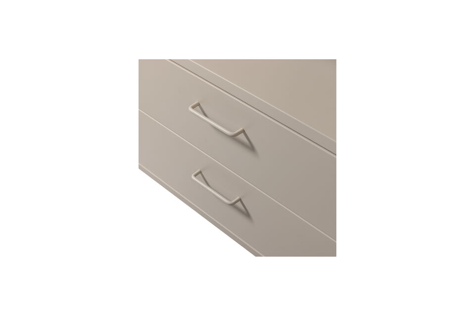 A powder coating provides full color coverage and has a matte or (slightly) glossy finish