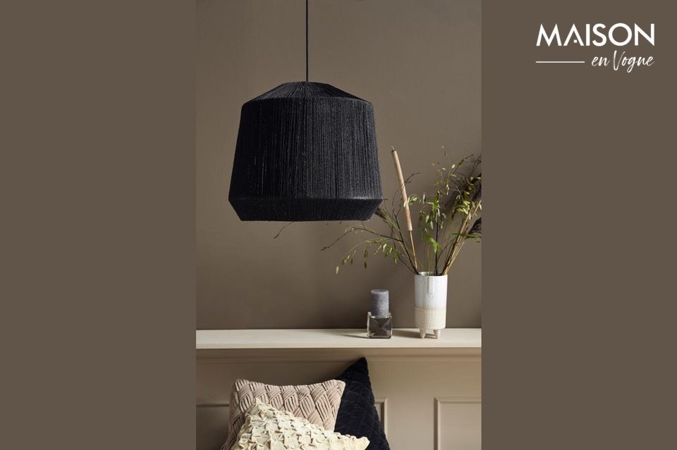 Abat-jour Jute noir Nordal