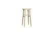 Miniature Acorn light wood bar stool 1