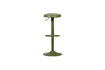 Miniature Adjustable bar stool metal warm green ISAAC 4