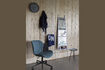 Miniature Adjustable office chair in blue and black fabric OMG 2
