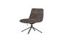 Miniature Adjustable Swivel Armchair 82x73 cm Woolly Brown Soren Clipped