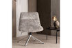 Miniature Adjustable swivel armchair woolly grey Soren 2