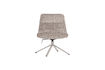 Miniature Adjustable swivel armchair woolly grey Soren 3