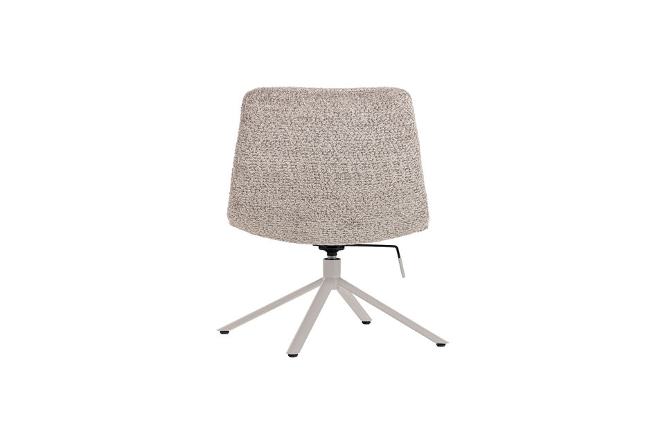 The grey base gives the armchair a modern appearance that fits various interior styles