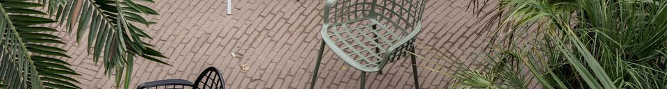 Materiali prima di tutto Albert Kuip green Poltrona da giardino verde