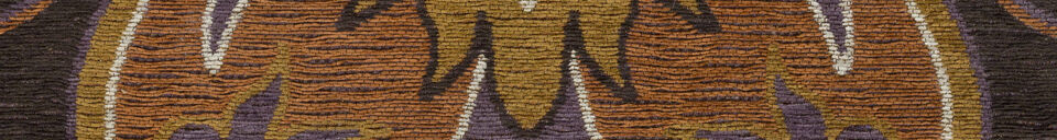 Descriptivo Materiales  Alfombra 160x230 cm en tejido naranja Bashmira