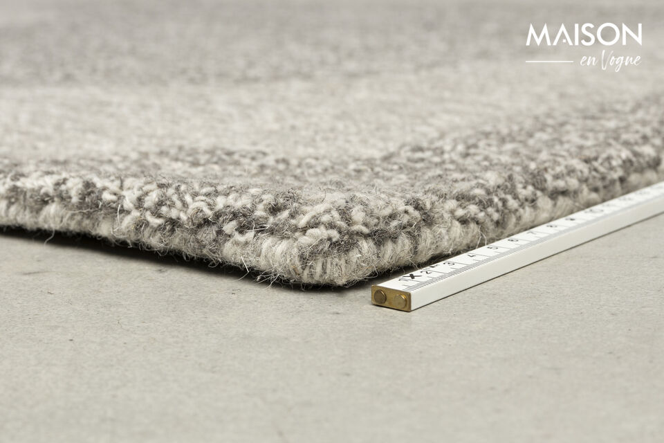 Alfombra 160x240 cm de lana gris Frantic - 14