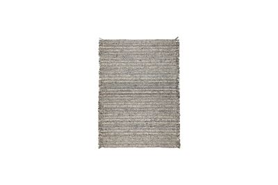 Alfombra 170x240 cm de lana gris azulado Frills