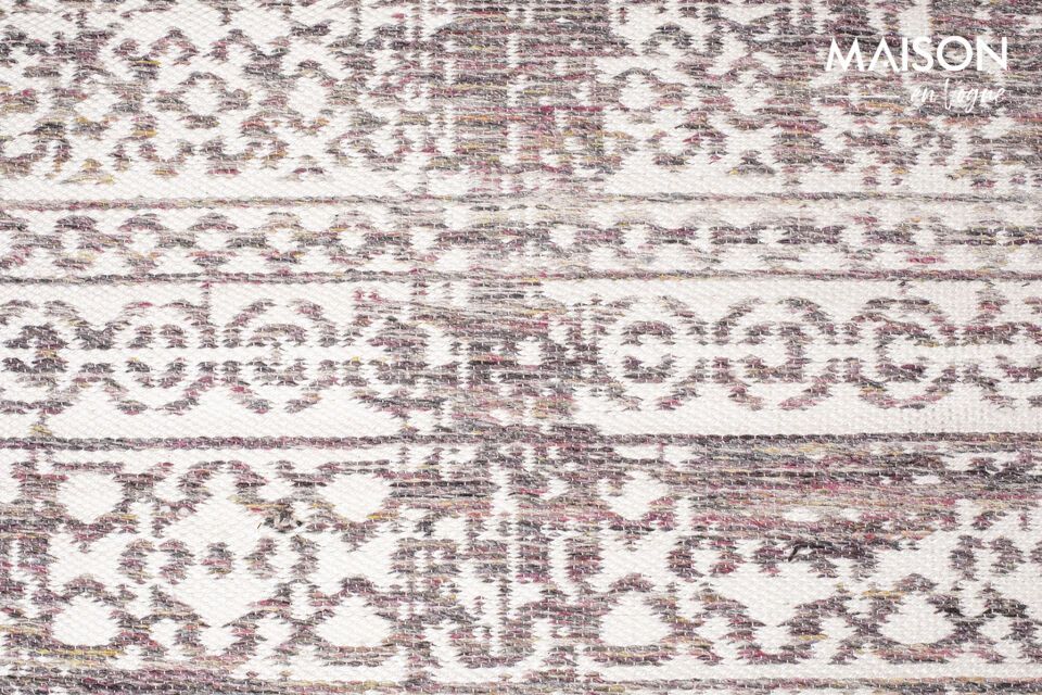 Descubra el encanto atemporal y la modernidad de la alfombra Liv de lana multicolor